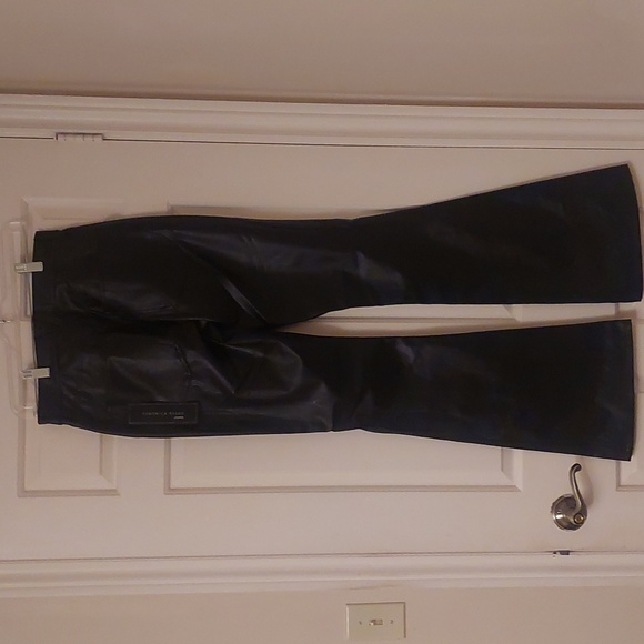 Veronica Beard Beverly High Rise Skinny Faux Leather Pants, Size 27 - Picture 2 of 7